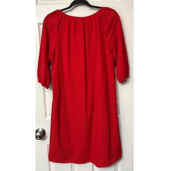 NWT Rosemarine Made in Italy 100%Cotton Eyelet Midi Dress 3/4 Sleeve Siz… - Picture 4 of 16